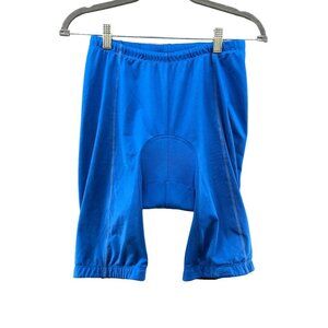 Nashbar Womens Blue Padded‎ Cycling Shorts Biking Lycra Size Large L